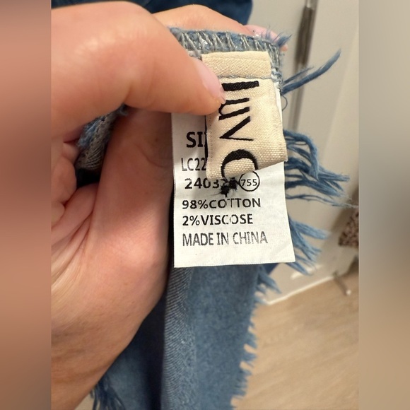 NWOT Luvamia Denim Sleeveless Button-Down Dress - Picture 4 of 4